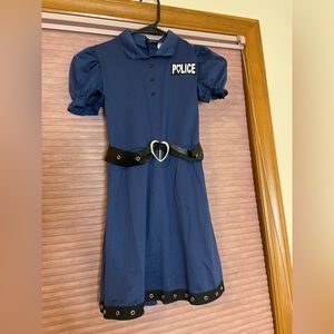 Girls Police Halloween Costume with Hat